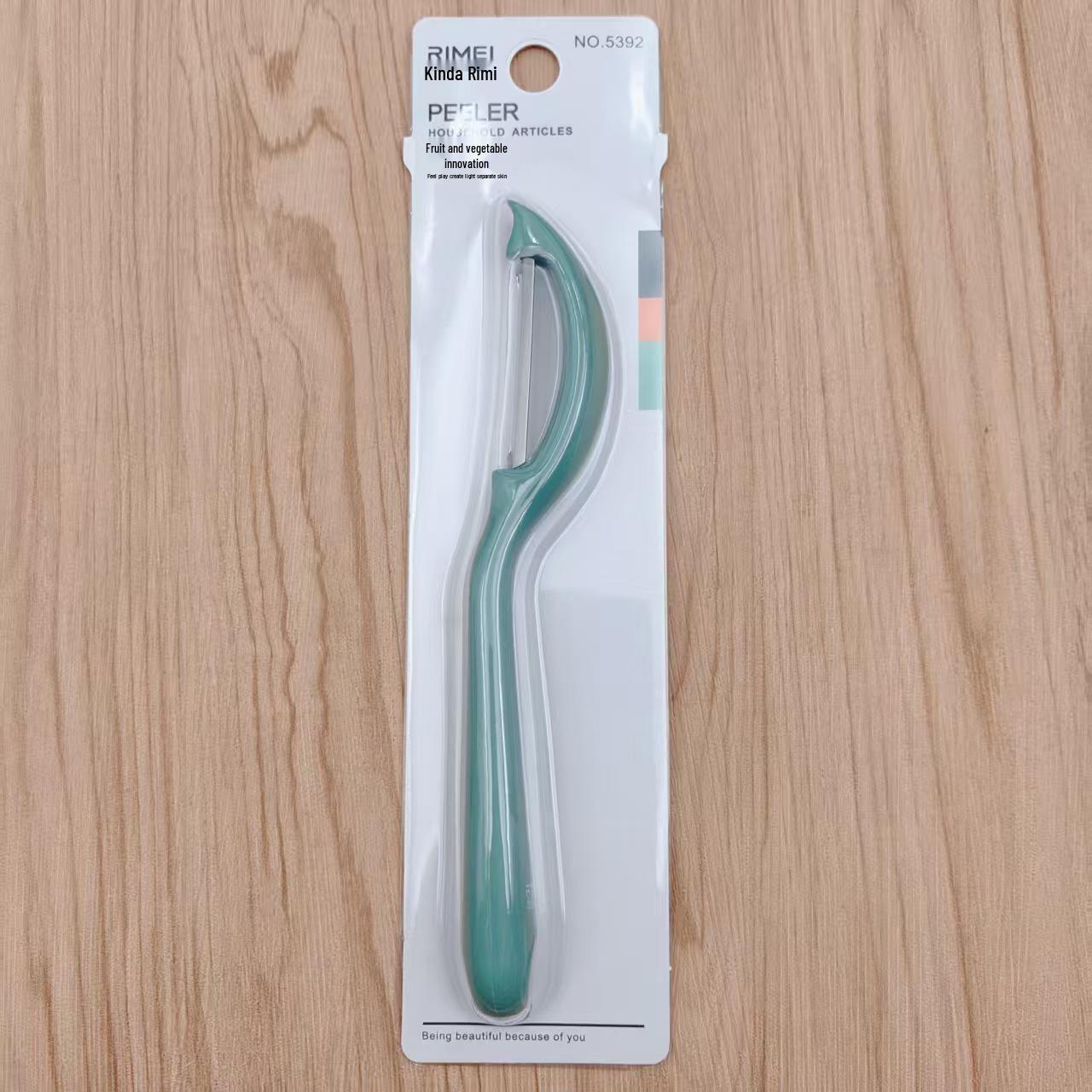 

Jinda Rimei 5392 Stainless Steel Melon Peeler and Fruit Grater with Handle - Easy to Use and Sharp Kitchen Tool. Rimei 5392 Fruit Scraper