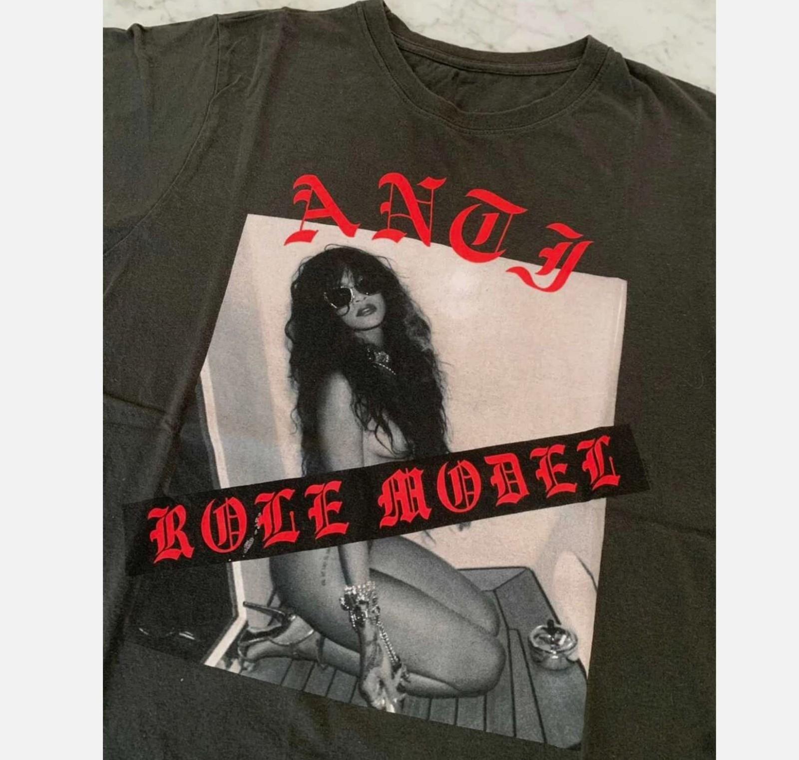 Футболка RIHANNA ANTI WORLD TOUR Черная с коротким рукавом Унисекс Все размеры S-5XL M