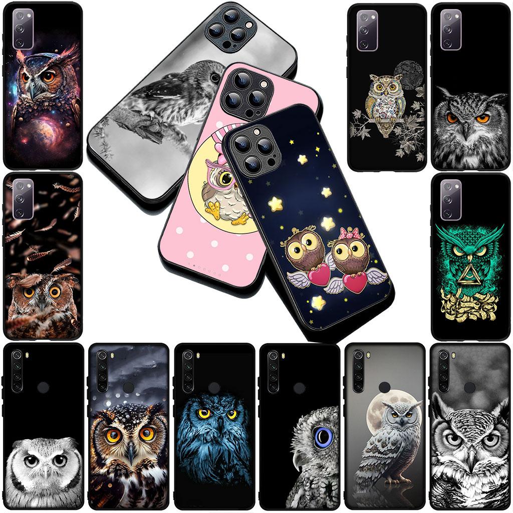 Casing Phone Cover for Xiaomi Redmi Note 12 11 10 A3 Pro 10A 10C 12C Note12 5G 4G Case  Bird Owl Animal