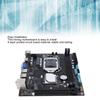 H81M I LGA1150 Computer Motherboard with 16GB DDR3 Memory, NVME M.2 Interface, 3.0, USB 2.0, for Home, Office, and Gaming