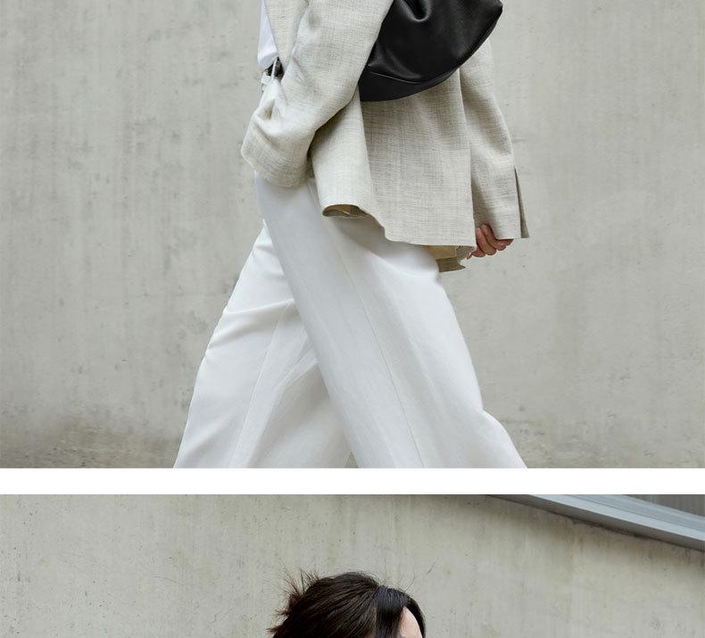 Qiu Zhen Genuine Leather Hobo Bag – Versatile, High-End Shoulder Bag for Women