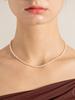 Cerabonito [38cm] Collier ras-du-cou magnétique nacré à fermeture une touche (3Mm)