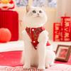 Cat Clothes Become Cat Kittens Festive New Year's Knot Tang Suit Vest Puppy Dog Clothing Pet New Year Cat Clothing