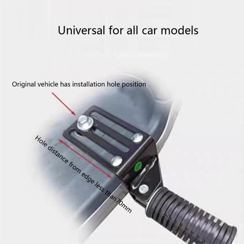 Anti Slip Motorcycle Foot Pegs Foldable Footrest Heavy Duty Iron Material Easy Installation For Various Bike Models 2pcs