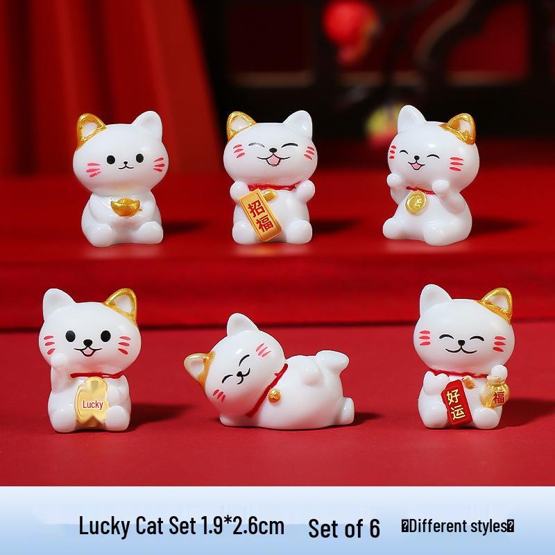 In Stock Hot-Selling Panda Doll Resin Craft Ornament for Micro Landscape Decor