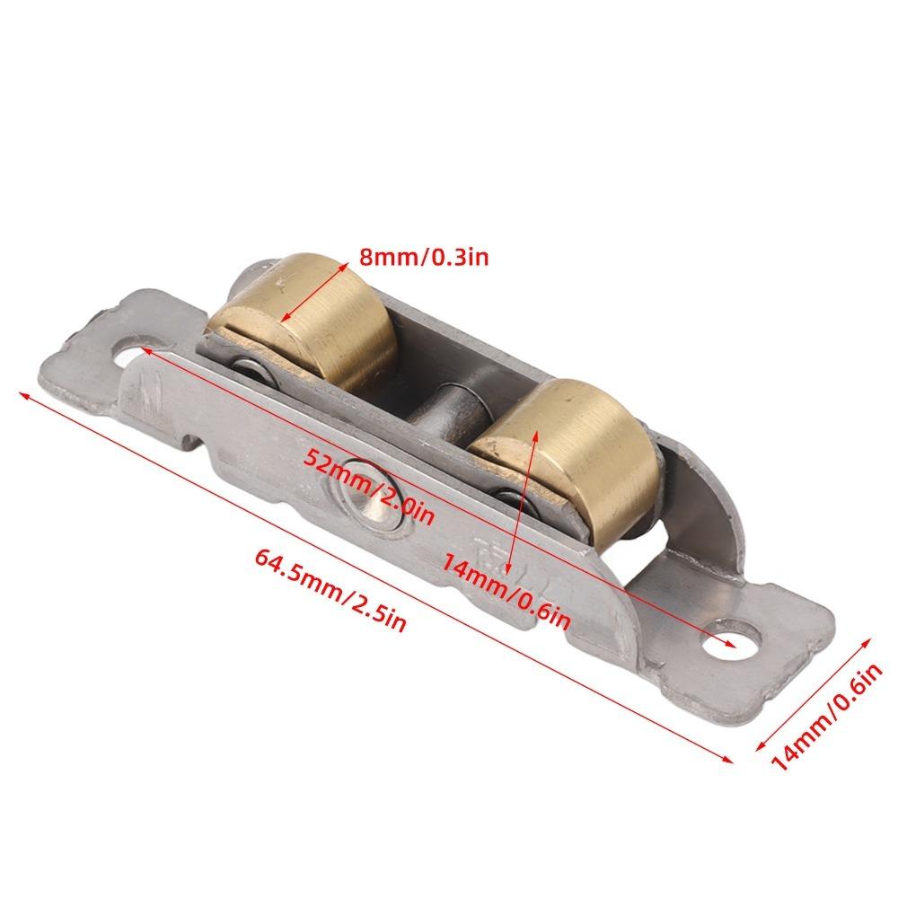 4PCS Heavy Duty Window Rollers Copper Ball Wheels Gliding Door Roller Assembly  Patio Doors