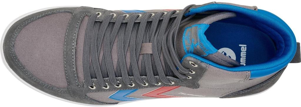 Кроссовки Hummel Slimmer Stadil High Canvas castle rock/ribbon red/brilliant blue