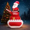 5.9FT Inflatable Santa Claus Tank Toy Christmas Decorations LED Home Ornament Festive Supplies Xmas Gifts Toy Xmas Yard Decor