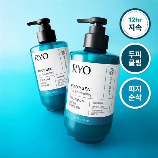 Scalp Cooling Ryo Rootzen Scalp Cleansing Shampoo 515ML+100ML Special Offer and Individual Product