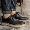 38-45 Scarpe in pelle casual alla moda in pelle antiscivolo resistenti all'usura di alta qualità Scarpe basse in pelle da uomo