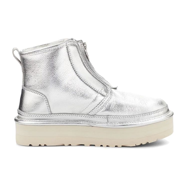UGG Neumel Warm Comfortable Versatile Outdoor Casual Short Snow Boots Cizme pentru femei Argintiu 1122231-SLVM