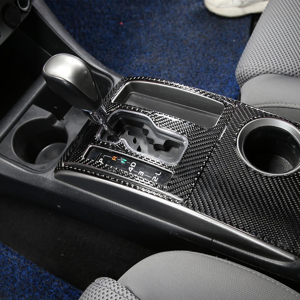 Real Carbon Fiber Center Control Gear Shift Cover Trim For Toyota Tacoma 11-15