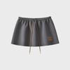 "Sweet Sports Style Mini Skirt: Elastic Waist, Air Layer Embroidery, Anti-Exposure, Versatile Sweater Material for Women."