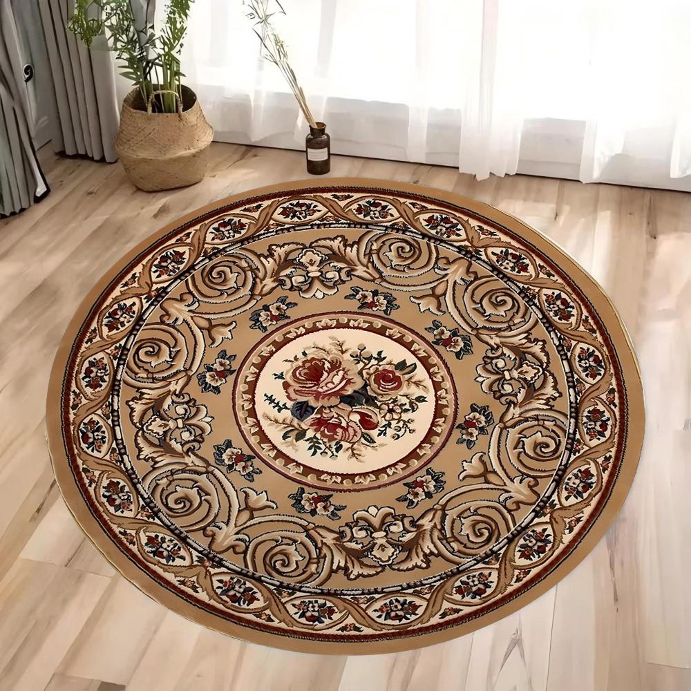 Round Persian Round Mat Round Carpet Bathroom Mat Home Decor Living Room Kitchen Rug Rugs for Bedroom Gift