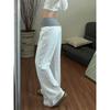 Spring Fashion Casual White Polka Dot Slim Trousers Women Hot Girl New Striped Thin Straight Leg Pants Japanese Patchwork Mopping Pant