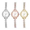 Aroncent Women's Fashion Watch Diamond Analog Waterproof Alloy Belt Stylish Gift