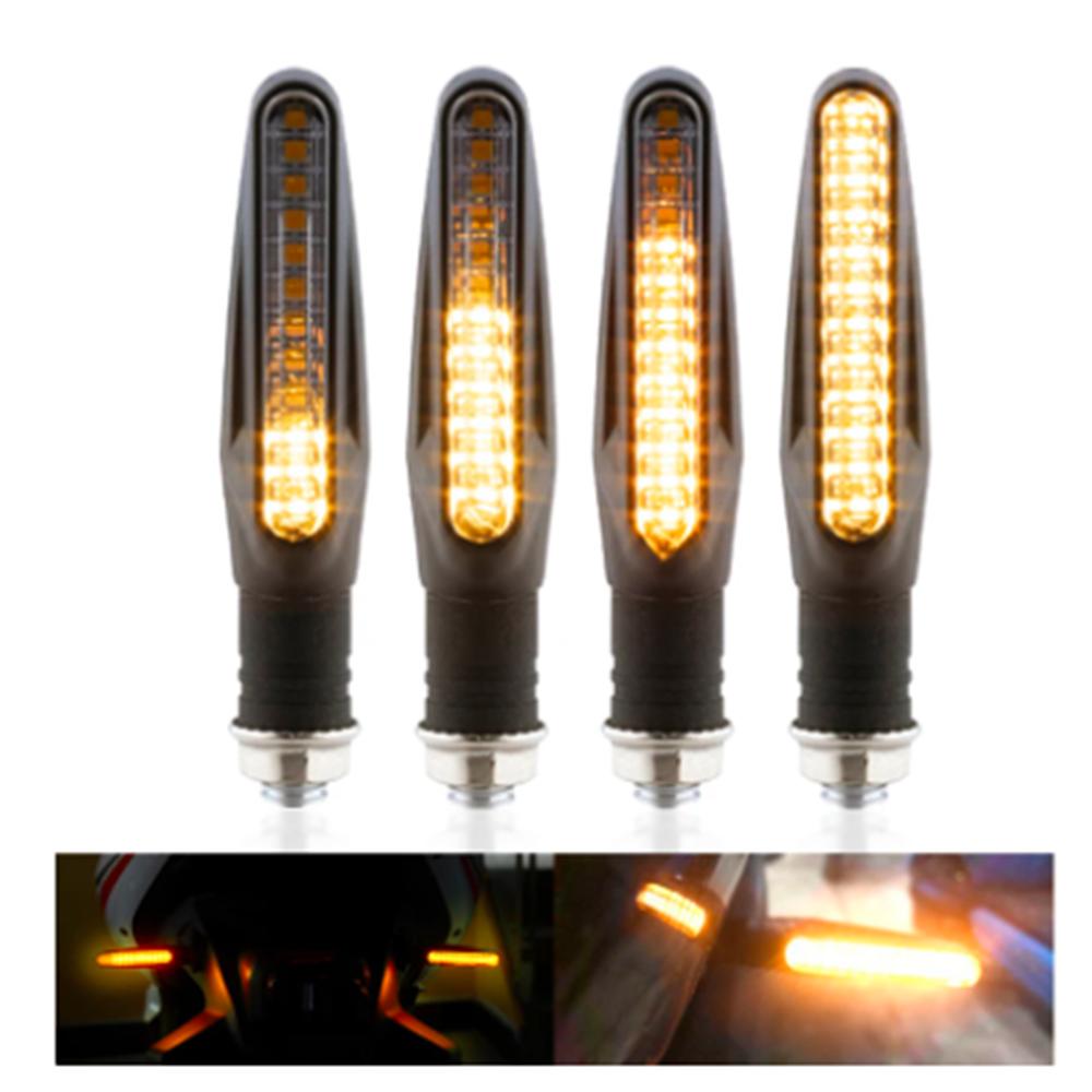 4PCS,24LED,High brightness,Motorcycle Indicators Flowing Turn Signal Lights,Motorbike Turning Indicators Daytime Running Lights Brake Lights