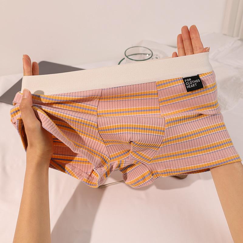 New Soft Boxer Men Underwear Striped Calzoncillos Mens Boxers Cuecas Masculinas BoxerShorts Man Panties Size L-4XL