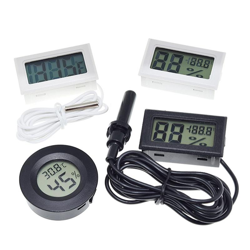 Mini LCD digital thermometer used for freezer temperature - 50-110℃ refrigerator thermometer indoor and outdoor waterproof probe