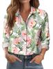 Women's Shirt Printed Floral Loose Shirt Women's Top