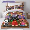 Bing Custom Name Pattern Bedding,Quilt Set Quilt Cover Pillowcase Home Birthday Gift(1 * duvet cover + 2 * pillowcase, without core)