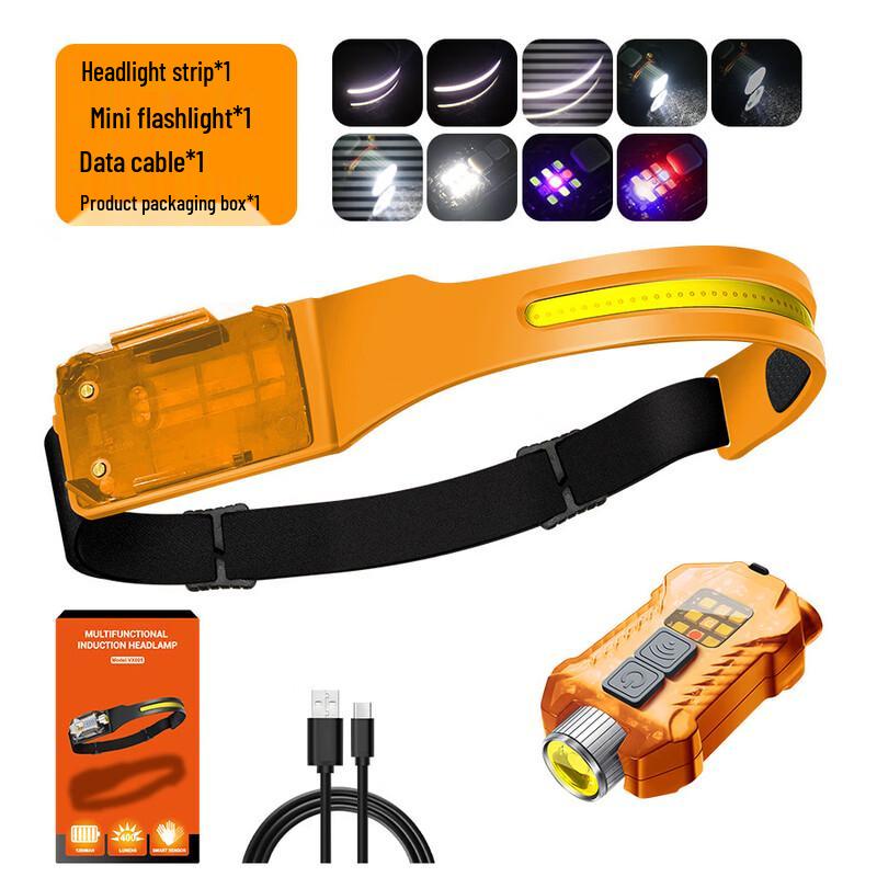 Mengpao 2-in-1 Outdoor COB Headlamp with Wave Sensor