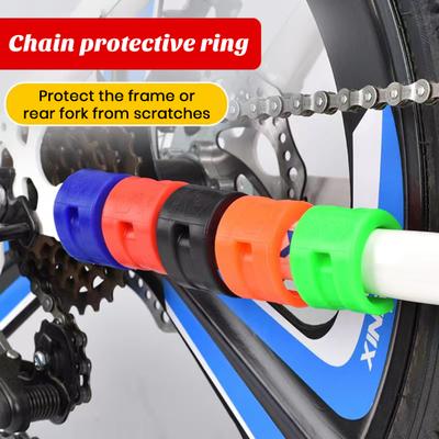 Protezioni per foderi orizzontali per bici da MTB, 4 pezzi, resistenti all'usura, ultraleggere, facili da installare, protezioni per telaio MTB