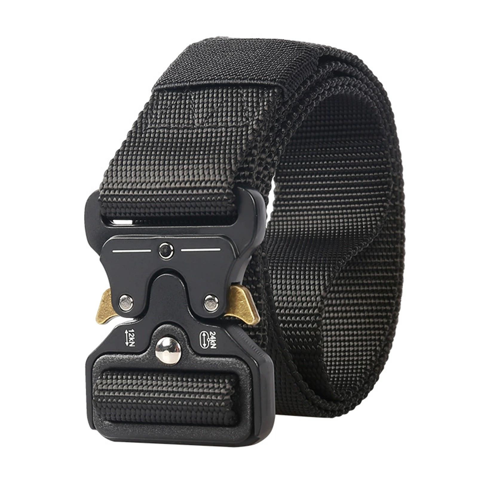 

Men’s Buckle Belt – Multi-Functional Nylon Military Training Belt, Outdoor Inner Waist Belt, Adjustable Gear One Size