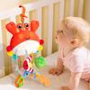 Baby Plush Crab Pull Rope Rattle Carriage Toy With Visual And Grasp Skills For Newborns