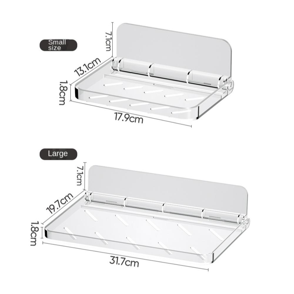 Punch-free Collapsible Storage Rack Folding Plate Storage Rack Tray Paper Towel Holder  Dormitory