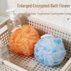 Heart-Shaped Super Soft Sponge Bath Ball - Durable, Quick Lather, Perfect for Bath & Back Scrubbing