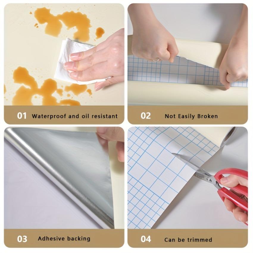 Solid Color Waterproof Wallpaper for Living Room Bedroom Kitchen Furniture Renovation Mould-Proof Peel and Stick Wall Stickers