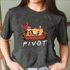 2025 Pivot Shut Up T Shirt Friends Gift Shirts Aesthetic TV Show Tshirt  Friends Themed Tee Pivot Tees Unisex Short Sleeve Tops