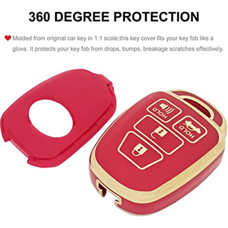 Schlüsselhülle Kompatibel mit Toyota 86, Camry, Yaris, Corolla, Highlander, RAV4