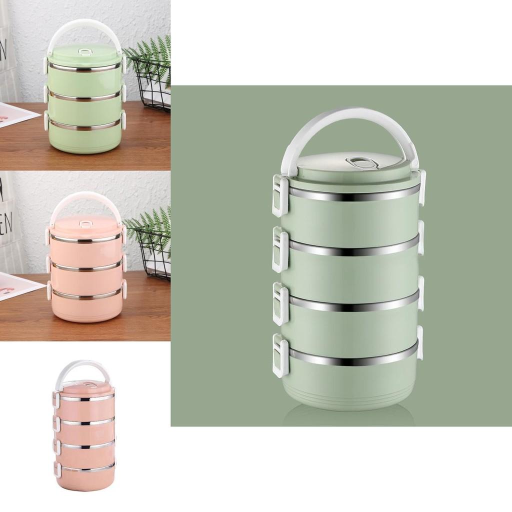 Stainless Steel Food Box With Multiple Layers For Travel And Family Dining