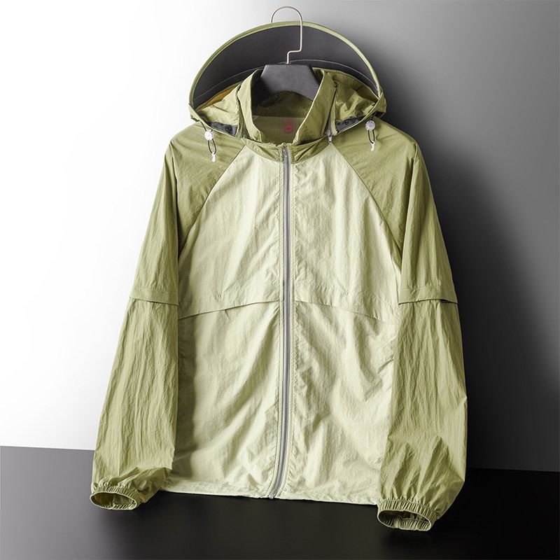 Outdoor Mountain Light UPF50 Detachable Brim Sun Protection Clothing Men Summer Fishing Outwear Export Wind Shield