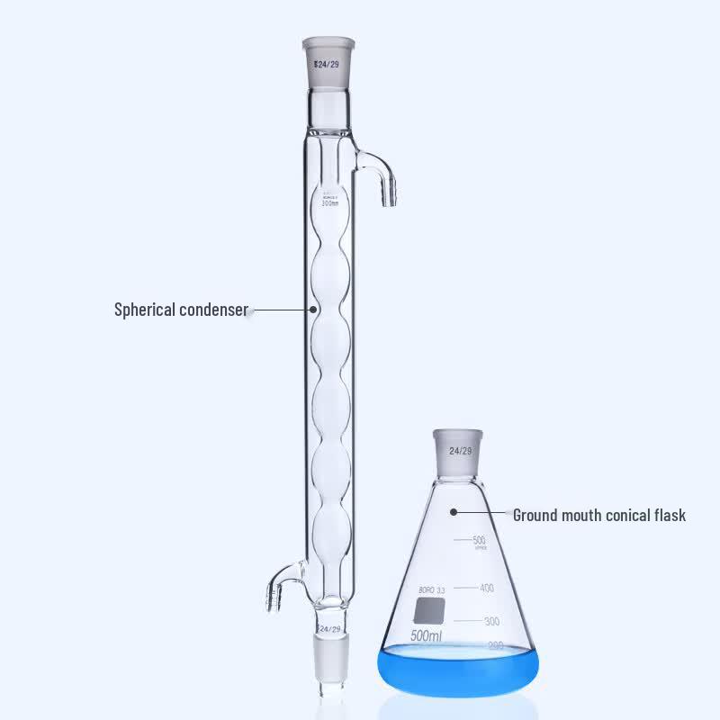 Laboratory Glass Spherical Reflux Condenser