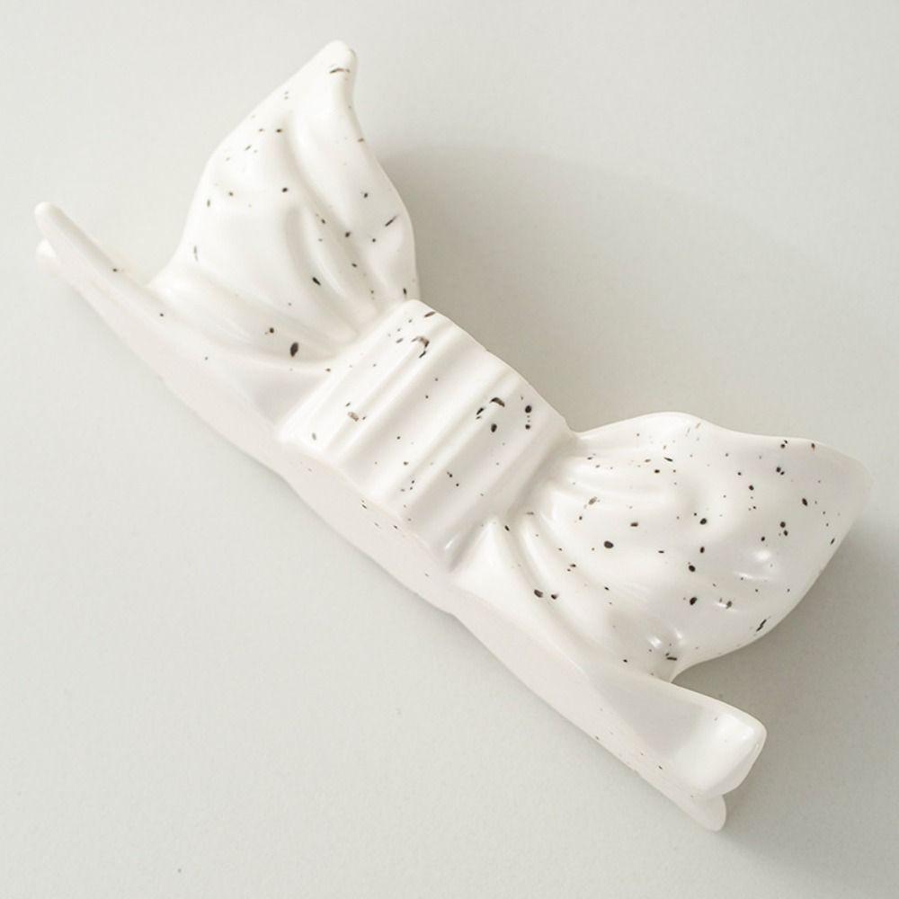 Romantic Ceramic Bow Candle Holder Elegant Bowknot Shape Candlestick Durable Candle Stands  Party