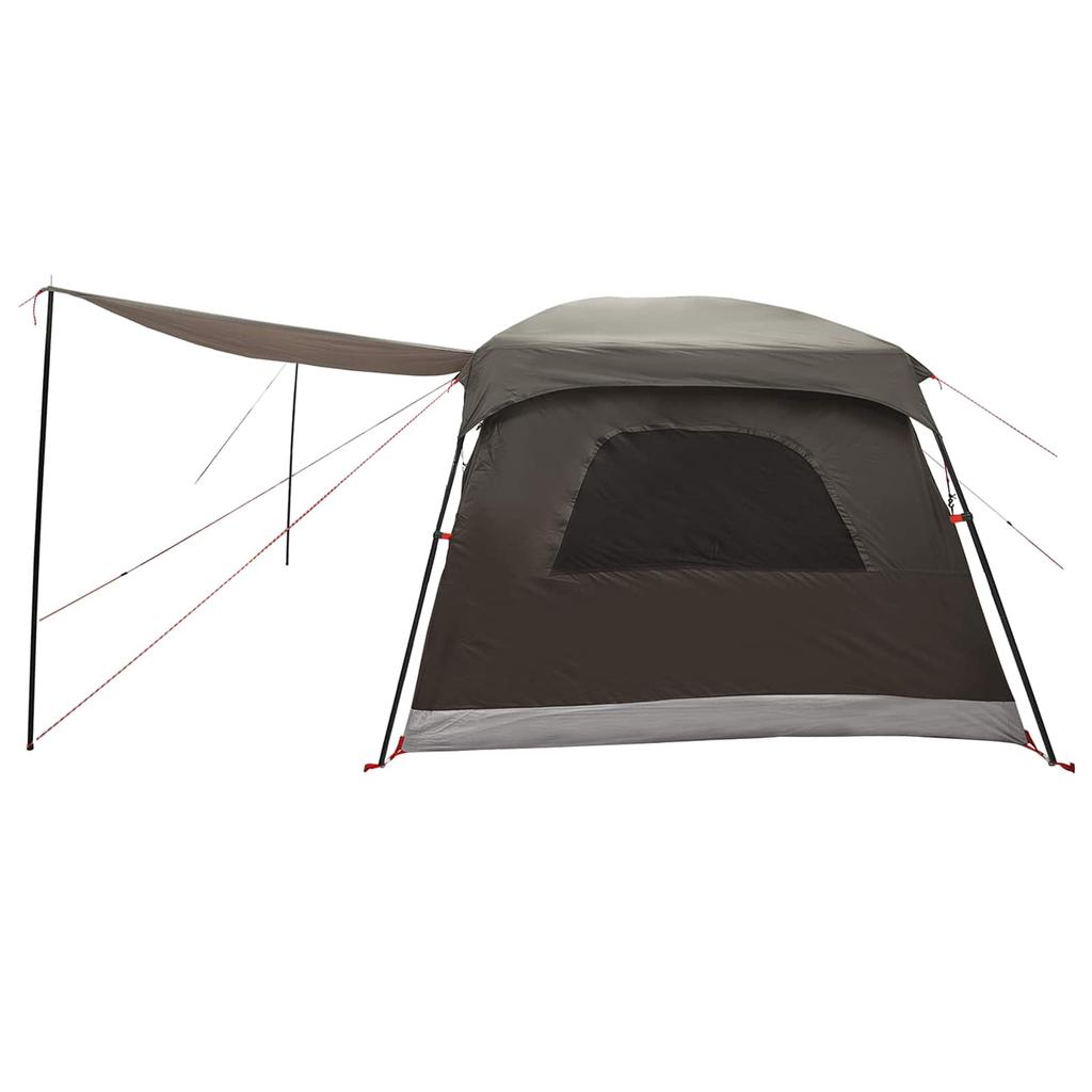 Family Tent Brown & Grey 420 x 305 x 200 cm Polyester and Steel