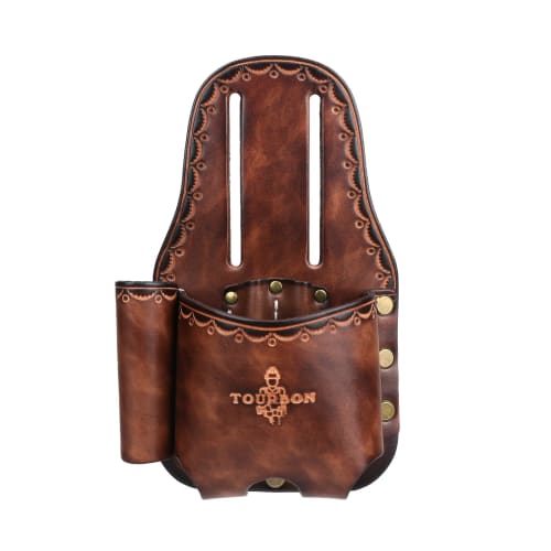 TOURBON Tape Measure Pouch for Heavy Duty Tape, Belt Holder, Tool Holder, and Pencil Holder