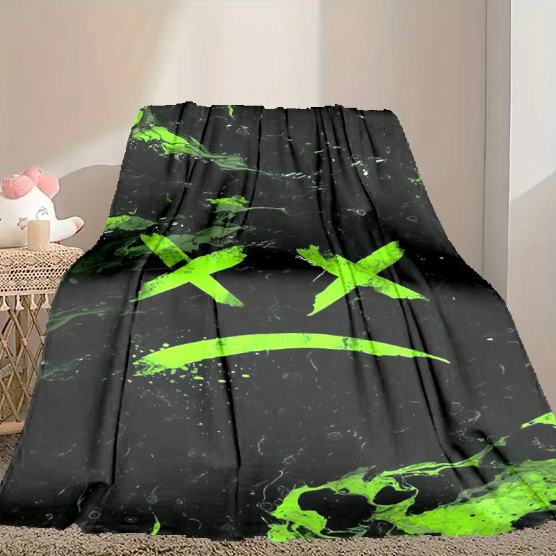 1pc Cozy Print Blanket, Demon Blanket Appropriate for Home Picnic and Travel Adventures