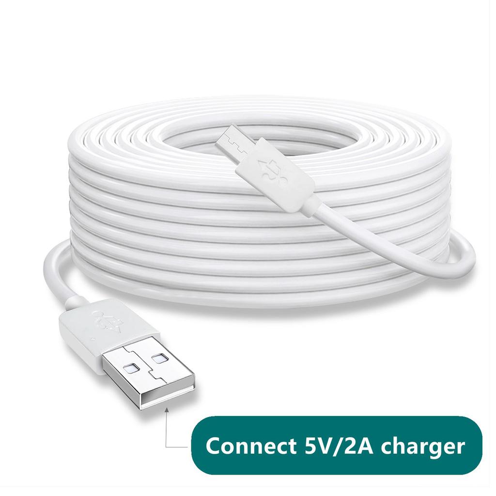 Strong USB to Micro USB Charging Cord for CCTV Camera Power Supply Cable Sturdy and Easy to Use Only for Charging