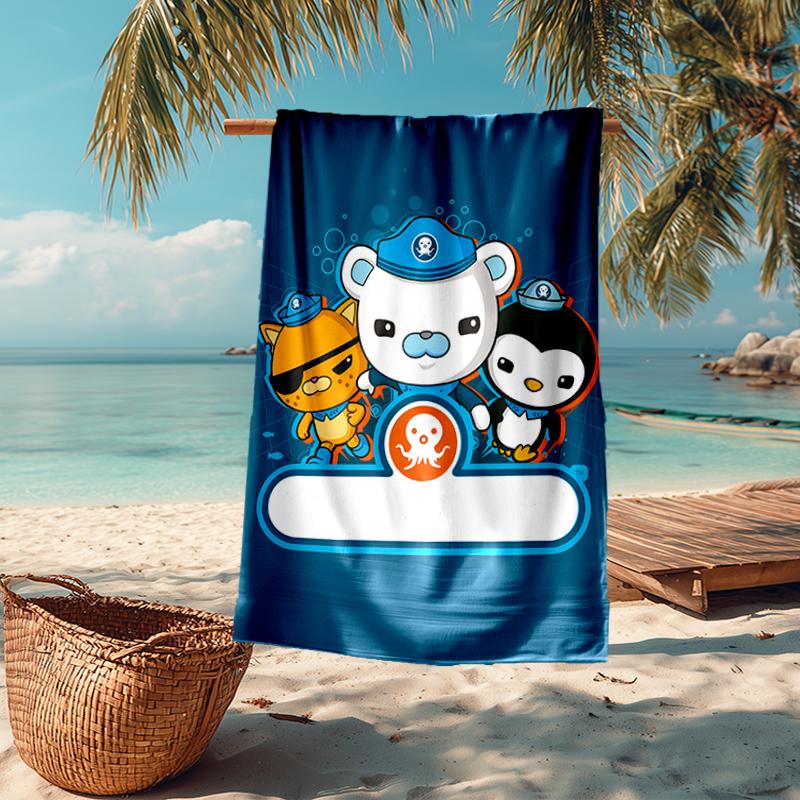 Ultra-Soft Beach Towel with Octonauts Theme,Ideal for Pool - Camping, Diving - Perfect Travel Essential, Vibrant Beach Towel.