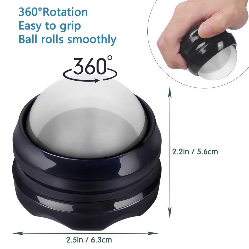 Toplive Massage Hot and Cold Stretching Roller Ball for Trigger Myofascial Soles of and Cold Stretch Relaxation Ball, Points, Release, Feet, Thighs,