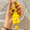 Cute Pig & Panda Cartoon Stacking Toy Pendant - Creative Couple Keychain Bag Accessory
