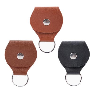 Comfortable Guitar Pick Storage Box Guitar Pick Bag Protective Pick Holder Case Shockproof Guitar Pick Pouch PU Texture