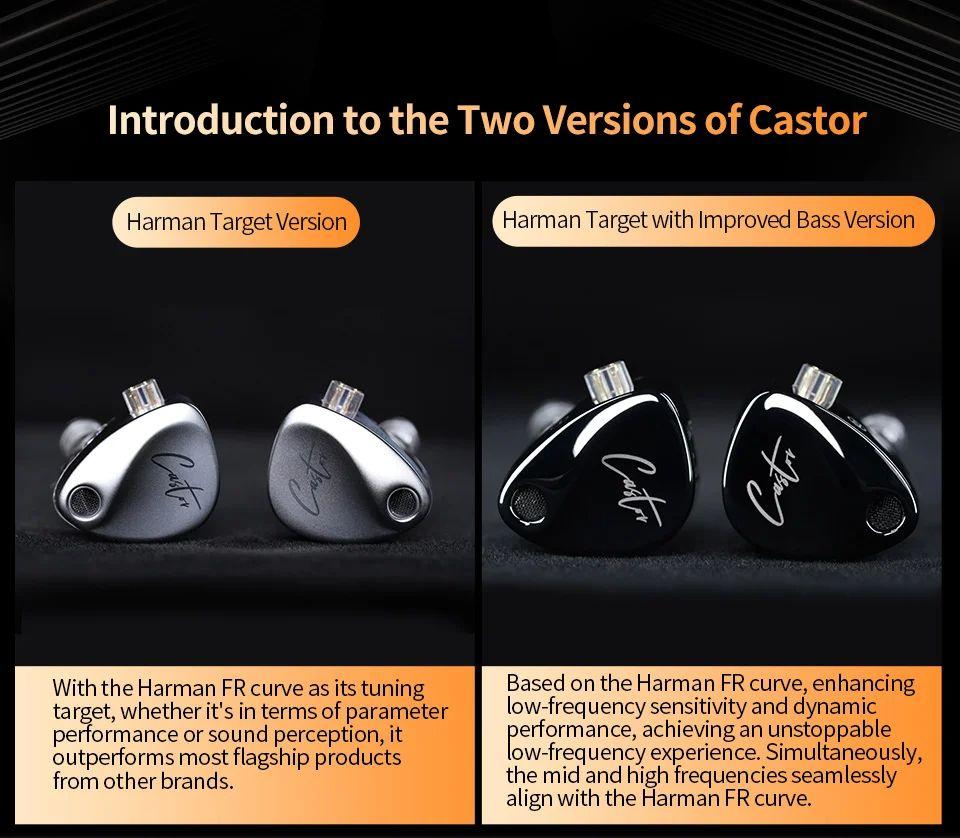 KZ Castor Headphones Wired In-ear