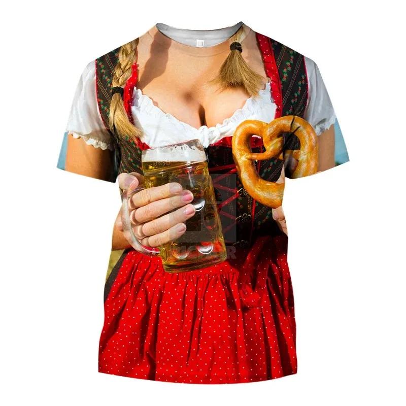 

Модная Популярная Забавная и Интересная Футболка Мужская с 3D-принтом Октоберфест Большого размера Свободная Праздничная Атмосфера Вечеринка Повседневный Топ 5XL