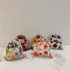 Storage bag Small cloth bag Japanese lipstick bag Portable cosmetic bag Women's portable cosmetic bag Drawstring bag