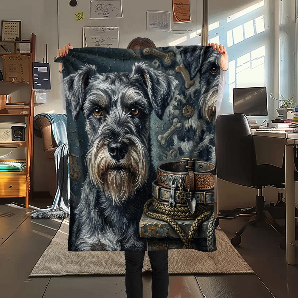 1Pc Indian Chief Painting Print Flannel Blanket High Quality Warm Comfortable Cover for All Seasons Perfect for Gifts Home Decor